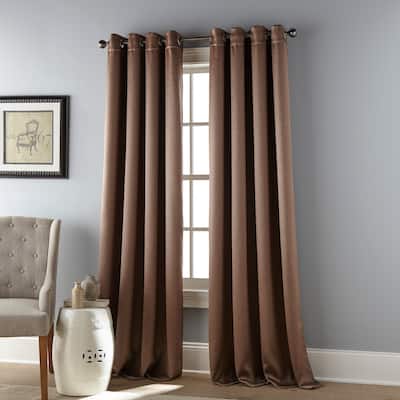 Nanshing Bronze Blackout Thermal Grommet Single Curtain Panel - 52 x 84"