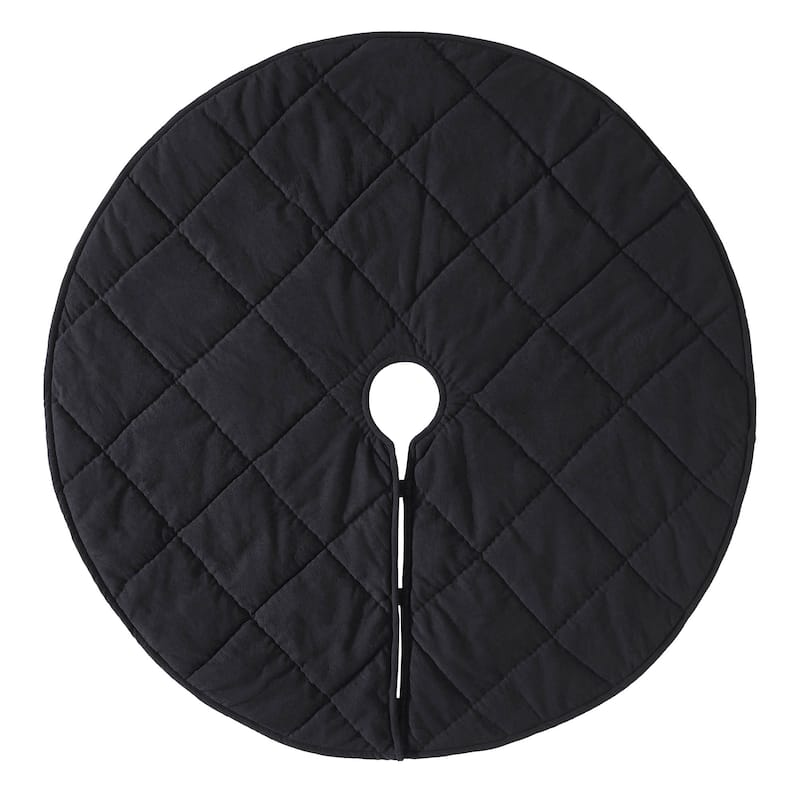 Annie Black Check Tree Skirt 24