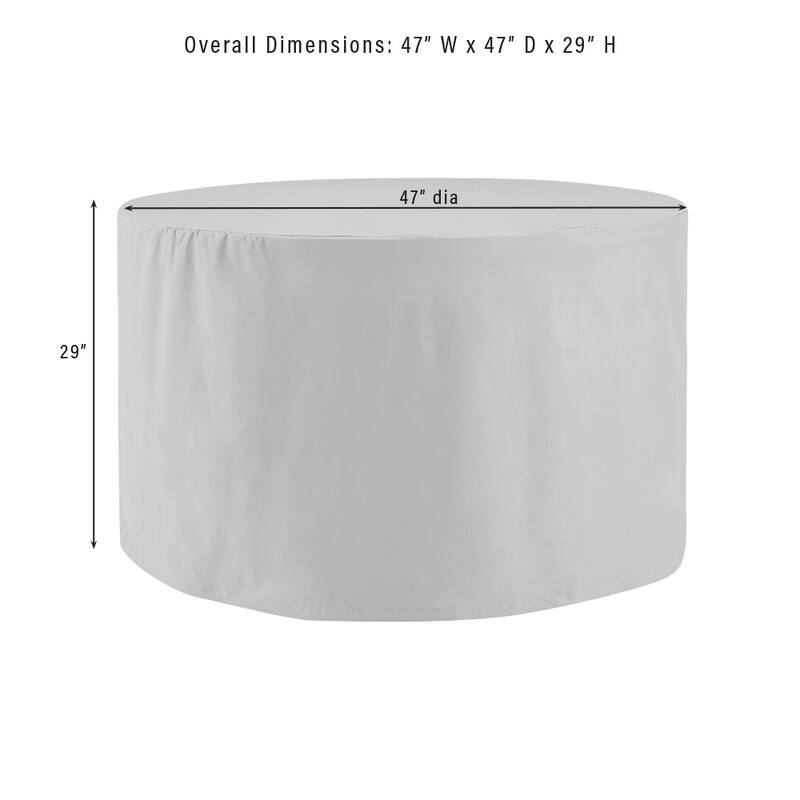 Crosley 5Pc Round Outdoor Dining Furniture Cover Set