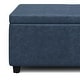 preview thumbnail 66 of 130, WYNDENHALL Franklin 48-in. Wide Contemporary Rectangular Storage Ottoman