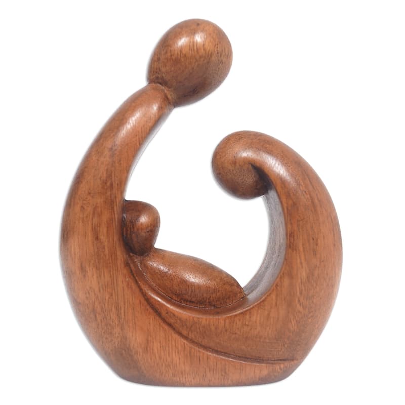Novica Handmade Jolly Union Wood Sculpture