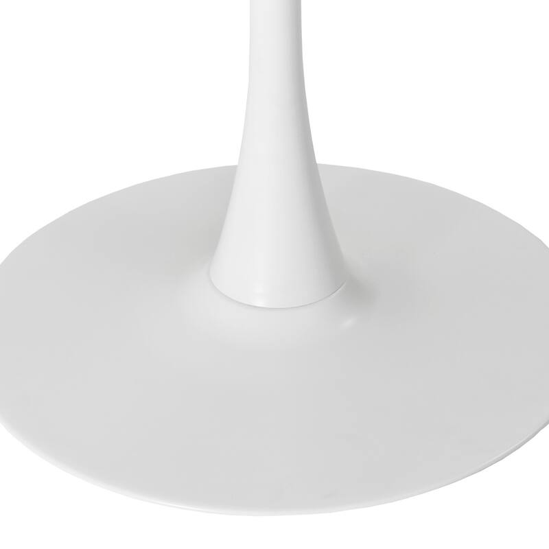 47.24"Modern Round Dining Table with Metal Base