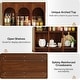 preview thumbnail 20 of 21, 70.9" Tall Arched Bookcase for Living Room, 5-Tier Freestanding Wooden Bookshelf, Mid-Century Modern Library Book Shelving Unit