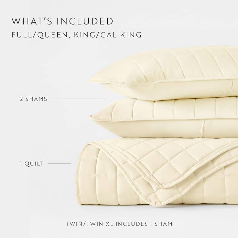Becky Cameron Premium Ultra Soft Square Quilted Coverlet Set