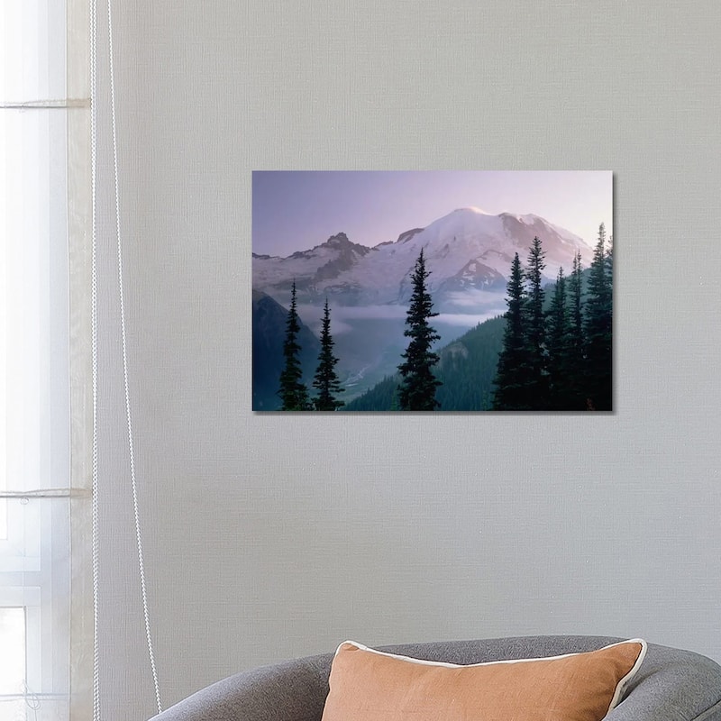 iCanvas "Mt Rainier As Seen At Sunrise, Mt Rainier National Park, Washington I" by Tim Fitzharris Canvas Print - 18x26x1.5