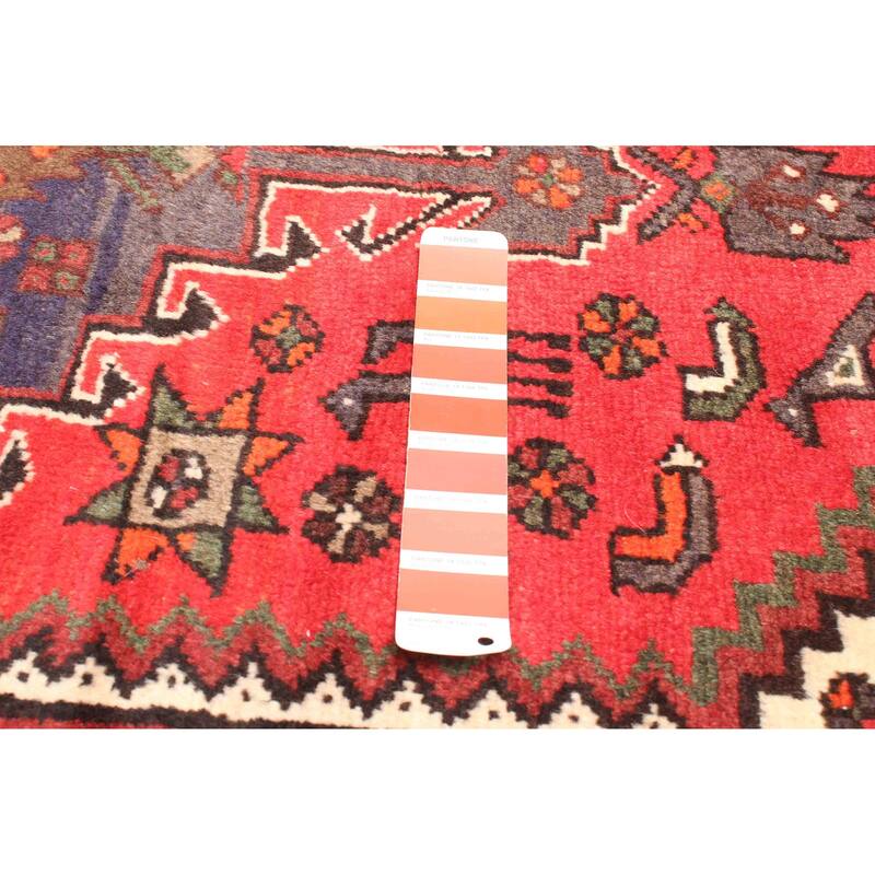 ECARPETGALLERY Hand-knotted Andelz Red Wool Rug - 4'4 x 6'5