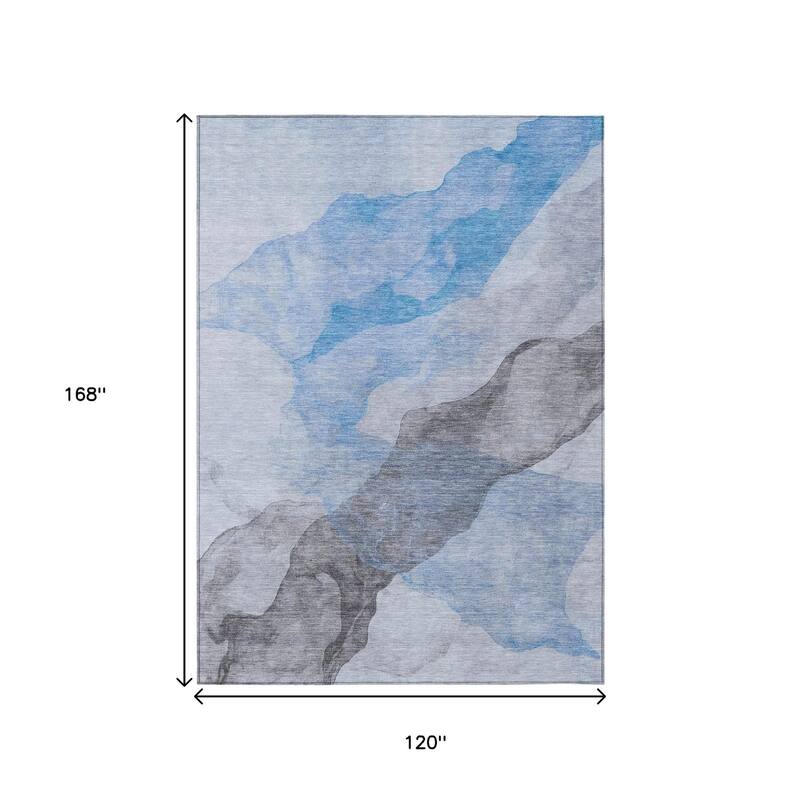 HomeRoots Abstract Transitional Rectangle Outdoor Rug