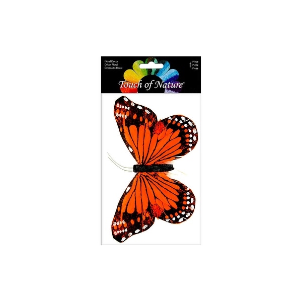 Midwest Design Butterfly 6" Monarch Orange/Blk 1pc