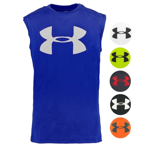 youth under armour sleeveless shirt