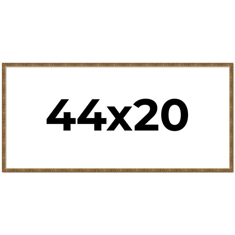 44x20 Frame Gold Picture Frame - Complete Modern Photo Frame Includes