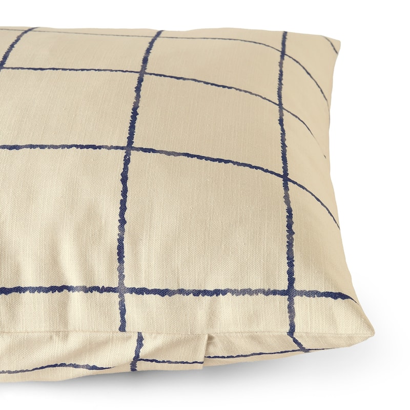 Exclusive Fabrics Printed Cotton Throw Pillow Covers 18 X 18 - Textured Decorative Pillow Covers (Set of 2)