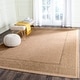 preview thumbnail 66 of 89, SAFAVIEH Courtyard Sherrie Border Indoor/ Outdoor Waterproof Patio Backyard Rug 5'3" x 7'7" - Natural/Gold