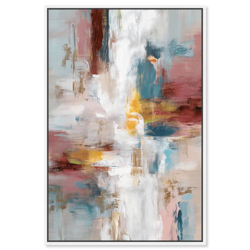Warmth and cool III Canvas by Art Remedy - White - 20" x 30"