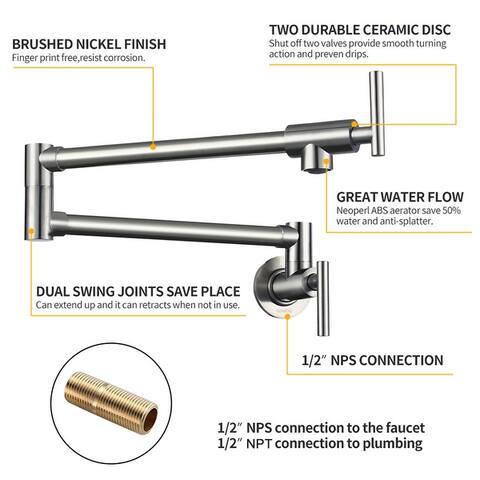 Folding Wall Mount Faucets Stretchable