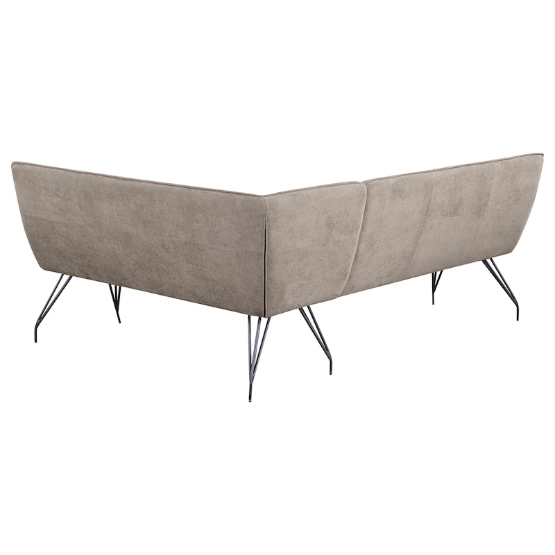 Dodson Fabric Upholstered L-Shaped Nook Dining Bench