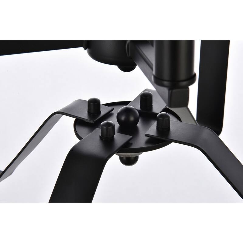 Hugo 4 Light Pendant in black - 14 Inch