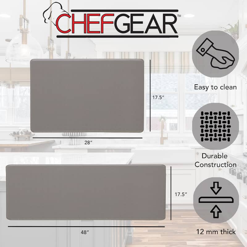 Chef Gear Playa Basketweave Anti-Fatigue Kitchen Wellness Mats