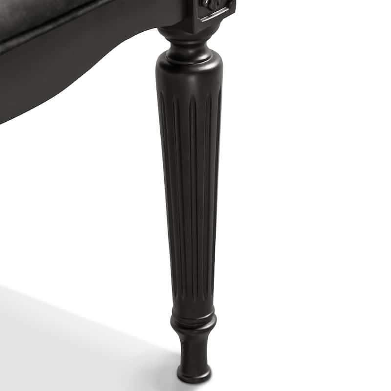 Furniture of America Seabliss Glam Solid Wood Dining Chairs (Set of 2)