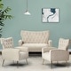 preview thumbnail 41 of 89, Danita 3 Piece Living Room Set with Tufted Back TAN