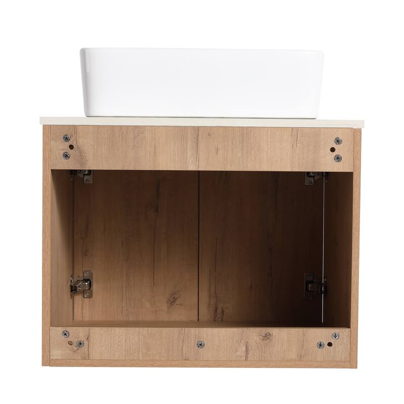 BNK 24"/30" Single Sink Bathroom Vanity with Soft Close Door, Modern Floating Vanity