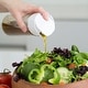 preview thumbnail 3 of 3, Whiskware Glass Salad Dressing Shaker w/ BlenderBall Whisk - White/Red