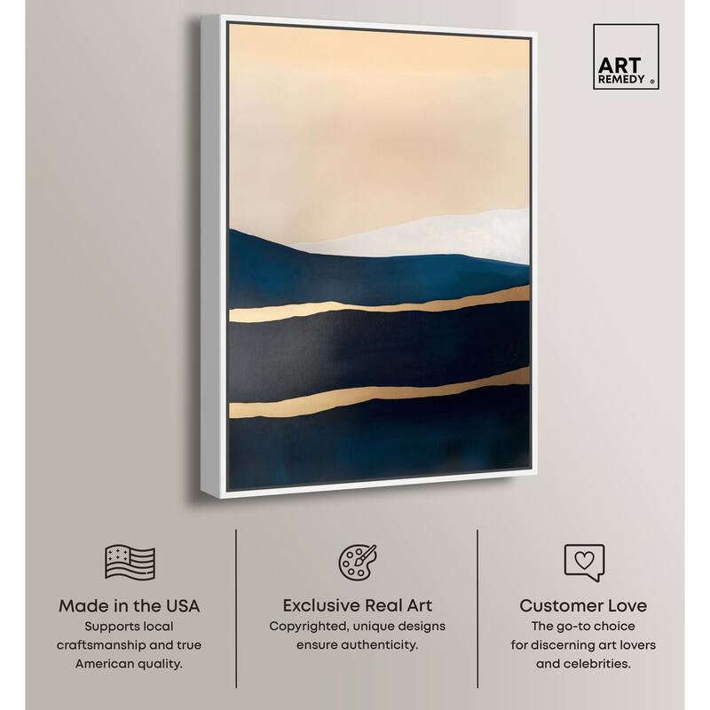 Golden Seam II Canvas by Art Remedy