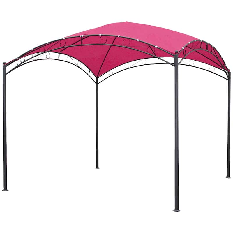 St. Kitts 10-foot Steel/ Polyester Fabric Square Dome-top Gazebo