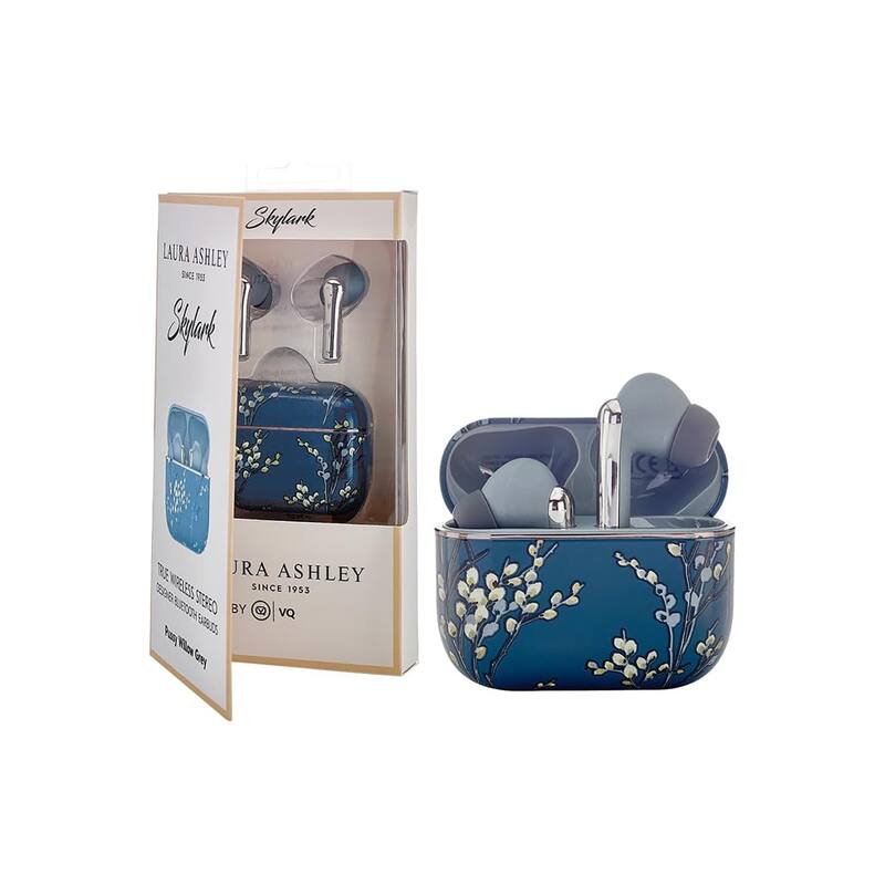 Laura Ashley Skylark True Wireless Earbuds for iPhone & Android - Blue