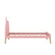 preview thumbnail 5 of 6, Pink Unicorn Wooden Platform Bed with Headboard - Twin Size, Easy Assembly