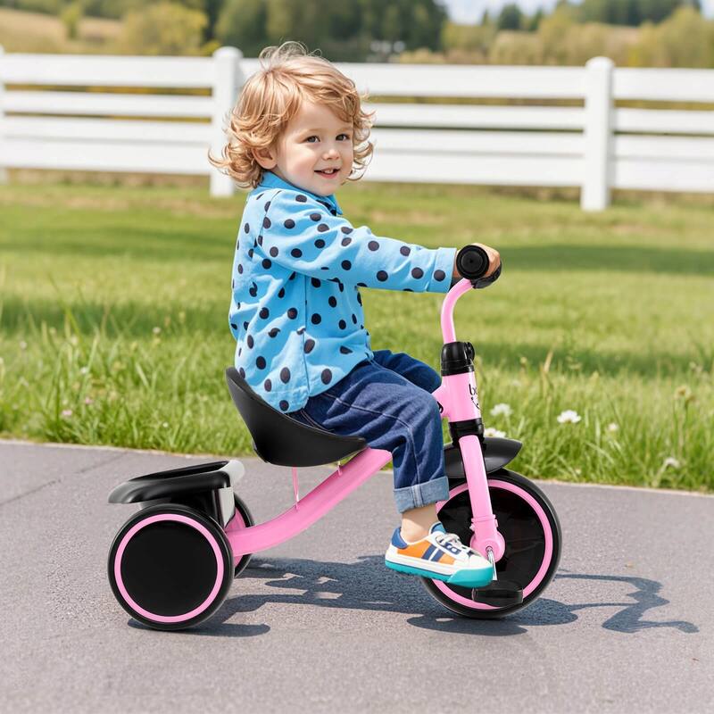 Babyjoy Kids Tricycle Toddler Trike with Adjustable Seat & Storage - See Details