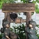 preview thumbnail 5 of 7, Children at the Well Outdoor Water Fountain Water Feature w/ LED - 39"
