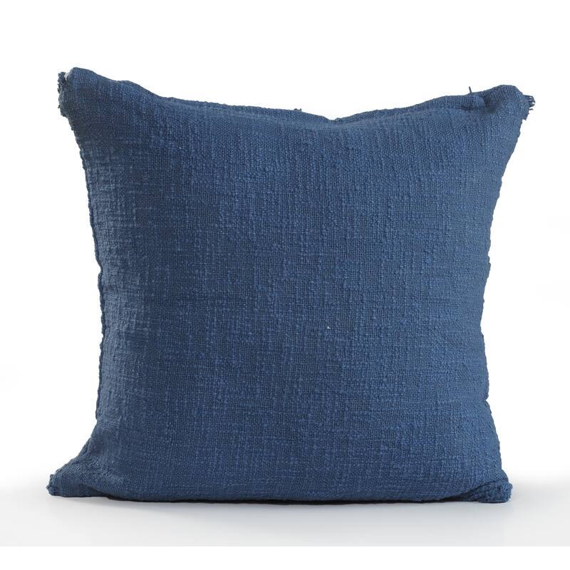 Solid Decorative Diamond Tufted Cotton Throw Pillow