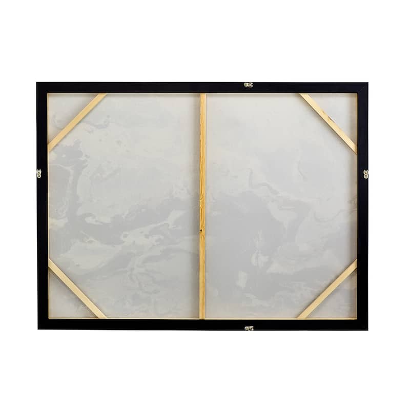 47.2x35.4" Cerulean Seas Framed Hand-painted Wall Art, Wall Décor for Living Room Dining Room Bedroom Office Entryway