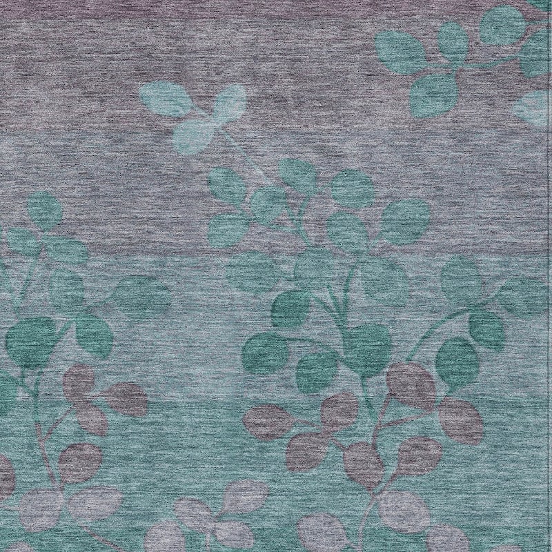 HomeRoots Floral Transitional Rectangle Outdoor Rug
