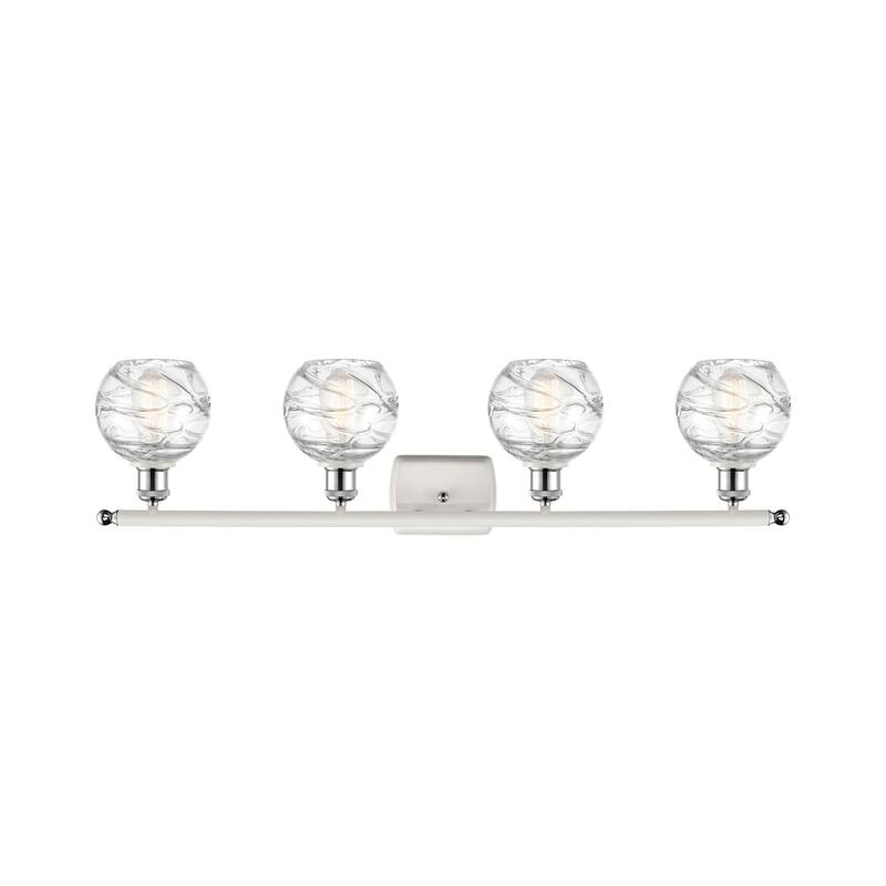 Innovations Lighting Small Deco Swirl 4 Light 36" Wide Bathroom Vanity