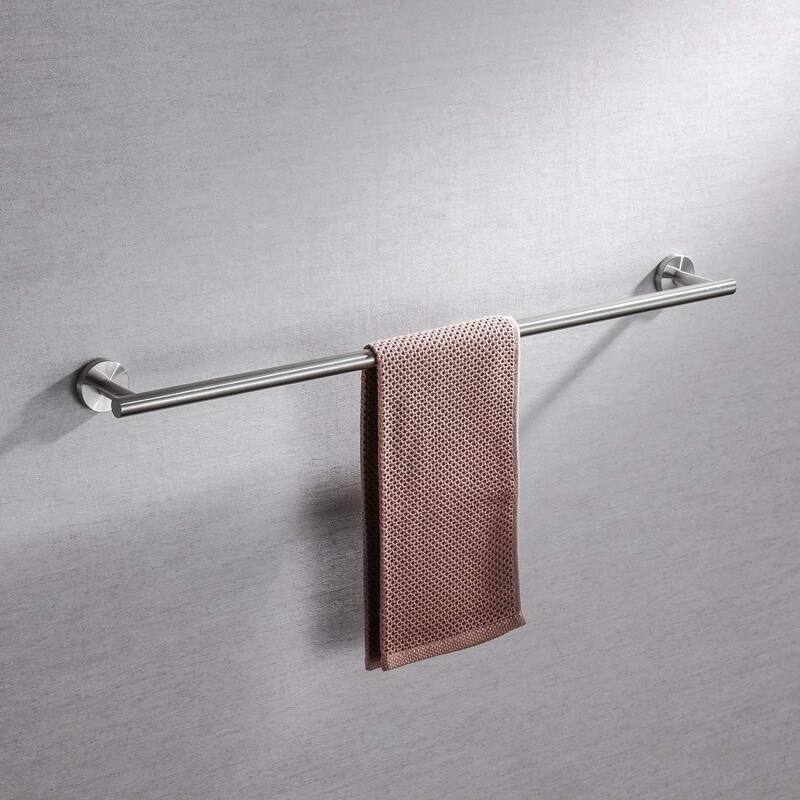 304 Stainless Steel Wall Mounted Towel Bar Towel Rack - 30in