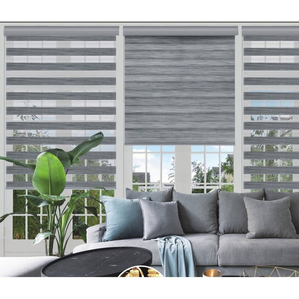 Lauren Taylor-Cordless Day & Night Wood Look Roller Blinds