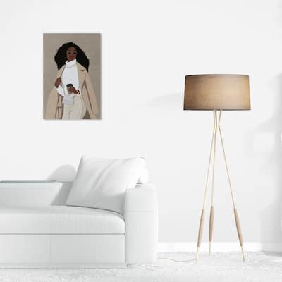 Wynwood Studio Fashion and Glam On the run Brown and Modern & Contemporary Wall Art Canvas Print