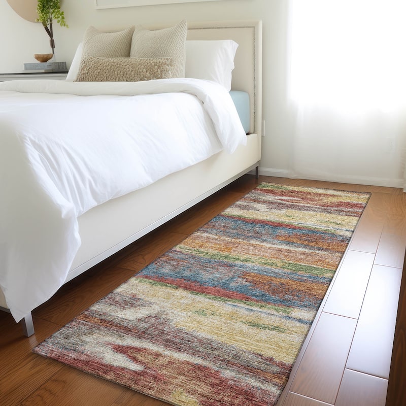 Premium Washable Super Soft Modern Casual Mayfield Rug - Paprika - 2'3" x 7'6"