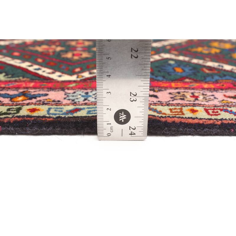 ECARPETGALLERY Hand-knotted Teimani Dark Green Wool Rug - 2'6 x 3'7