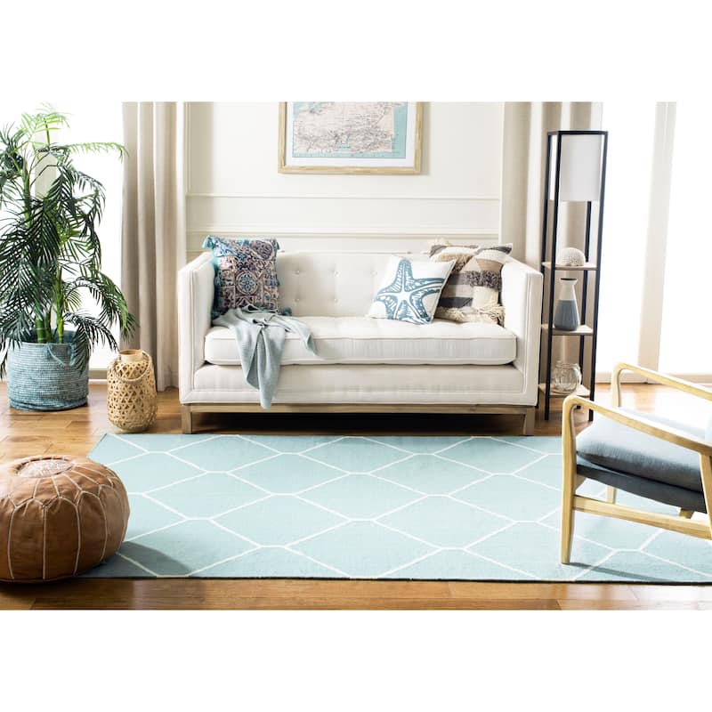 SAFAVIEH Handmade Flatweave Dhurries Walty Modern Moroccan Wool Rug