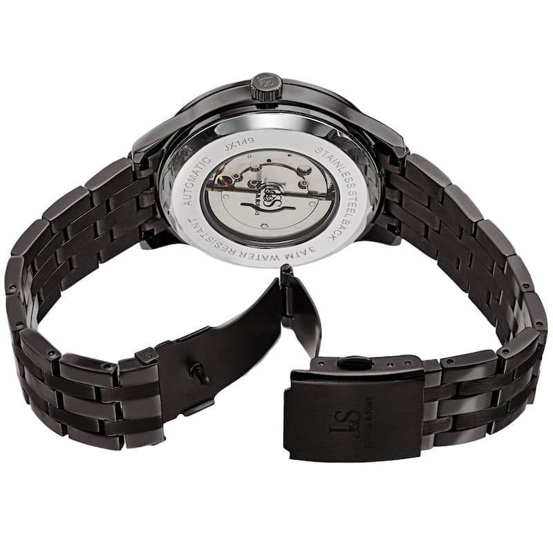 Joshua & Sons Men's Date Automatic Stainless Steel Bracelet Watch