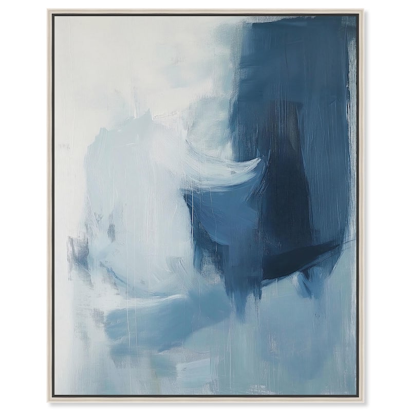 Glacial Reflections II Canvas by Art Remedy - 30" x 36" - Silver