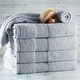 preview thumbnail 45 of 89, Empyrean 100 Percent Cotton Ultra Soft and Absorbent Bath Towel Set 4 Bath towels 2 washcloths - Ice Blue