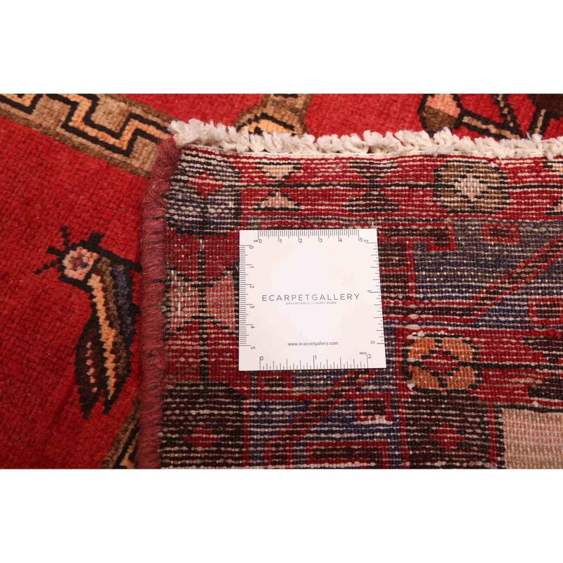 ECARPETGALLERY Hand-knotted Andelz Red Wool Rug - 5'3 x 6'9