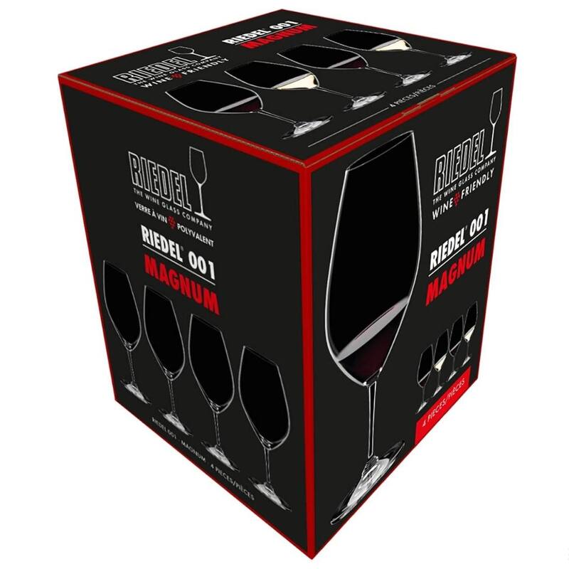 6422/01-4 Drink Specific Glassware Magnum Red Wine Glasses, 4 Pack, Clear