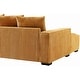preview thumbnail 29 of 59, Transitional Luxe Upholstered Living Room Sectional 106.7 inch