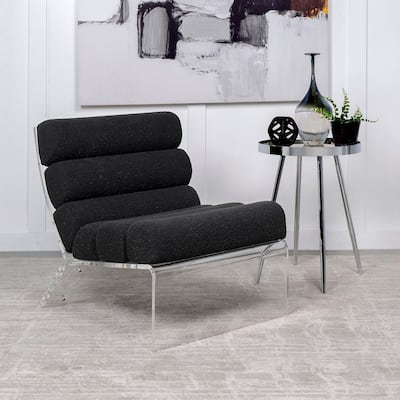Freeman Accent Chair with Clear Acrylic Frame