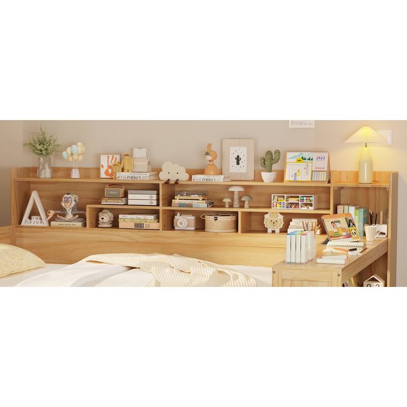 Twin Daybed with Desk and Storage