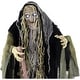 preview thumbnail 13 of 15, Haunted Hill Farm 5.7-Ft. Life-Size Talking Animatronic Witch with White Eyes